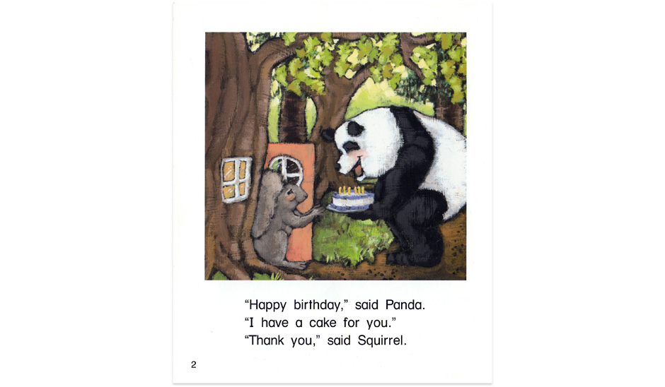 Panda's Birthday Surprise  childrens book  illustration