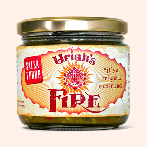 Uriah's Fire Salsa Branding